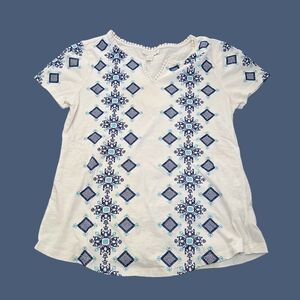 Charter Club 100% Cotton, Short Sleeve T-Shirt, Size S